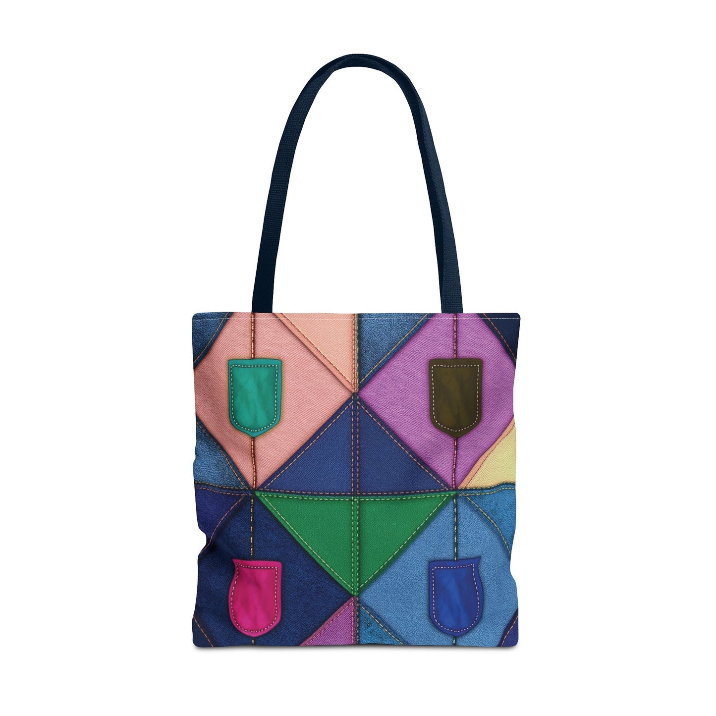 Denim Canvas Bag, Tote Bag Denim Printify