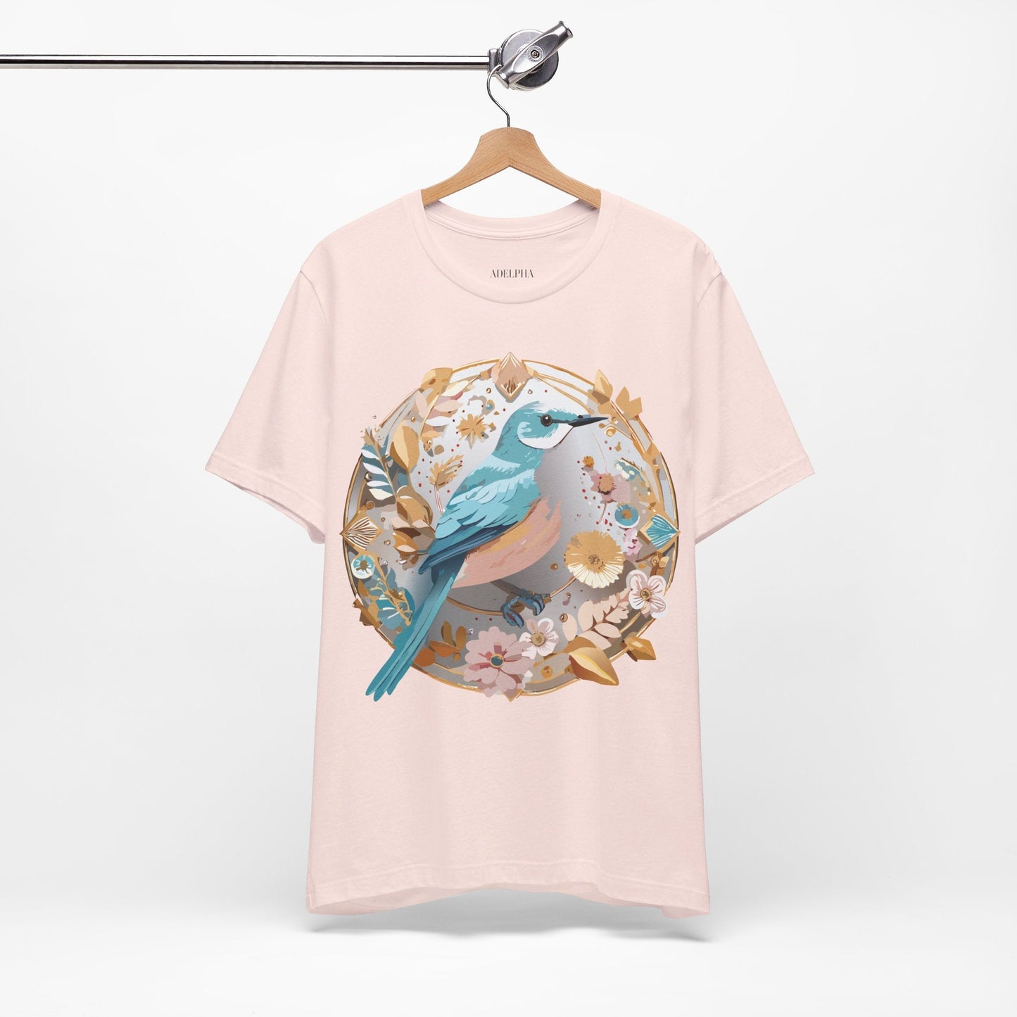 Adelpha Medallion Shirt Unisex Graphic Tee With Vintage Inspired Artwork Short Sleeve Jersey