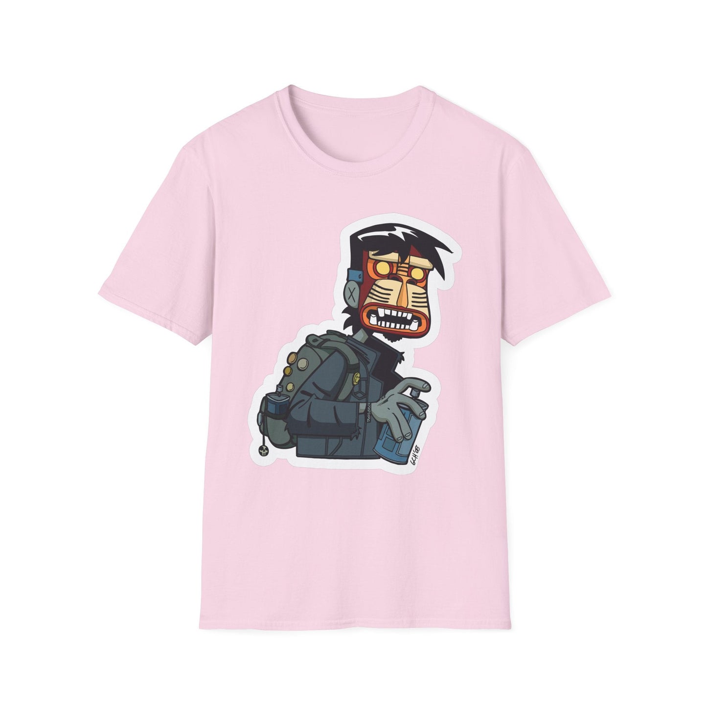 Cartoon T Shirt Animation T Shirt Funny Tee Shirt Unisex Short Sleeve Softstyle Cotton Tee 64000