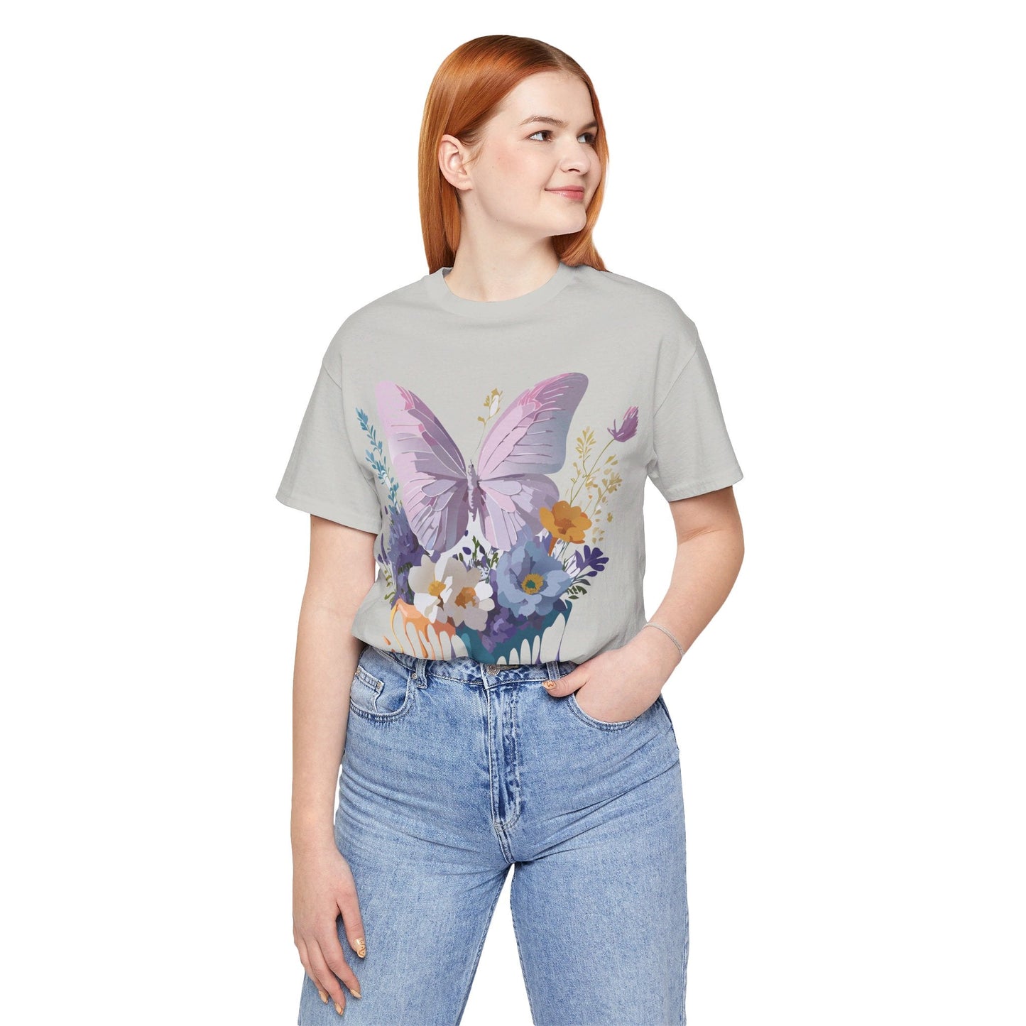 Adelpha Graphic Butterfly Unisex Short Sleeve Graphic Tee Art Design