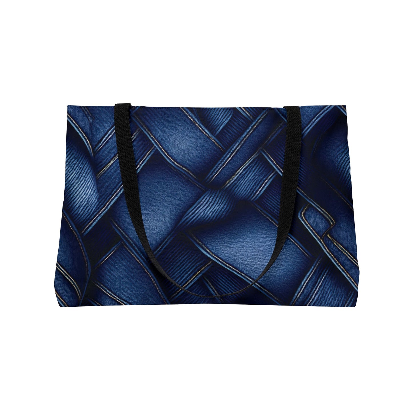 Denim Print Weekender Bag High-Quality 100% Spun Polyester 24x13 Canvas Bag 6