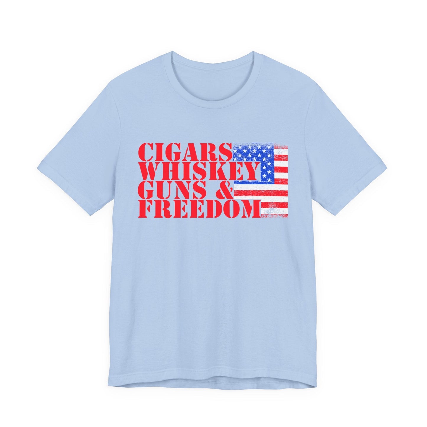American Flag Graphic Unisex Cotton T-Shirt a2