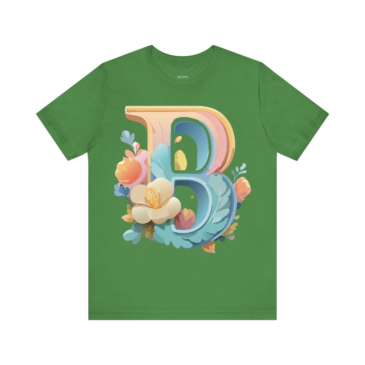 Letter B Graphic Tee Unisex Jersey Short Sleeve With Vintage Inspired Artwork By Adelpha
