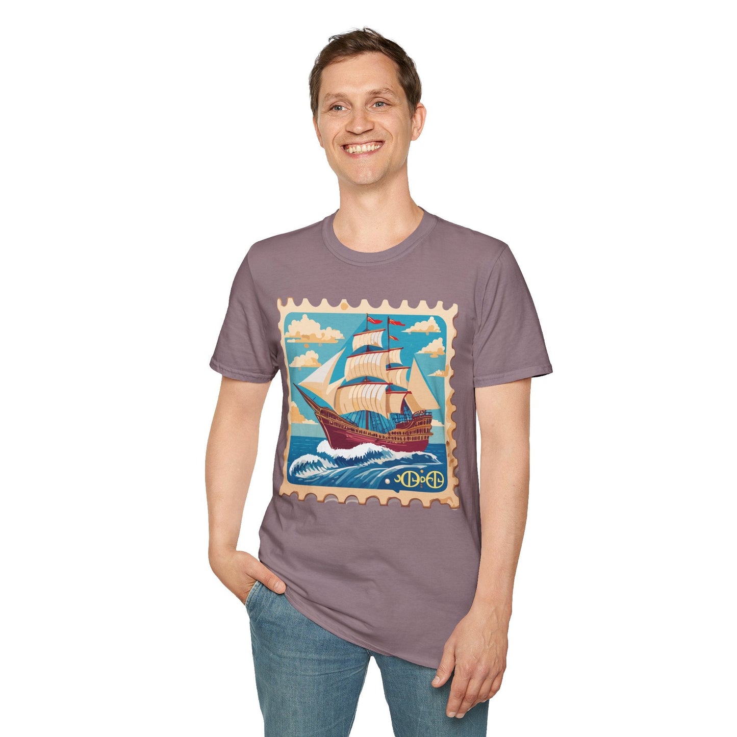Ship T Shirts Frigate Vessel Tee Unisex Softstyle Gildan 64000 100 Percent Cotton
