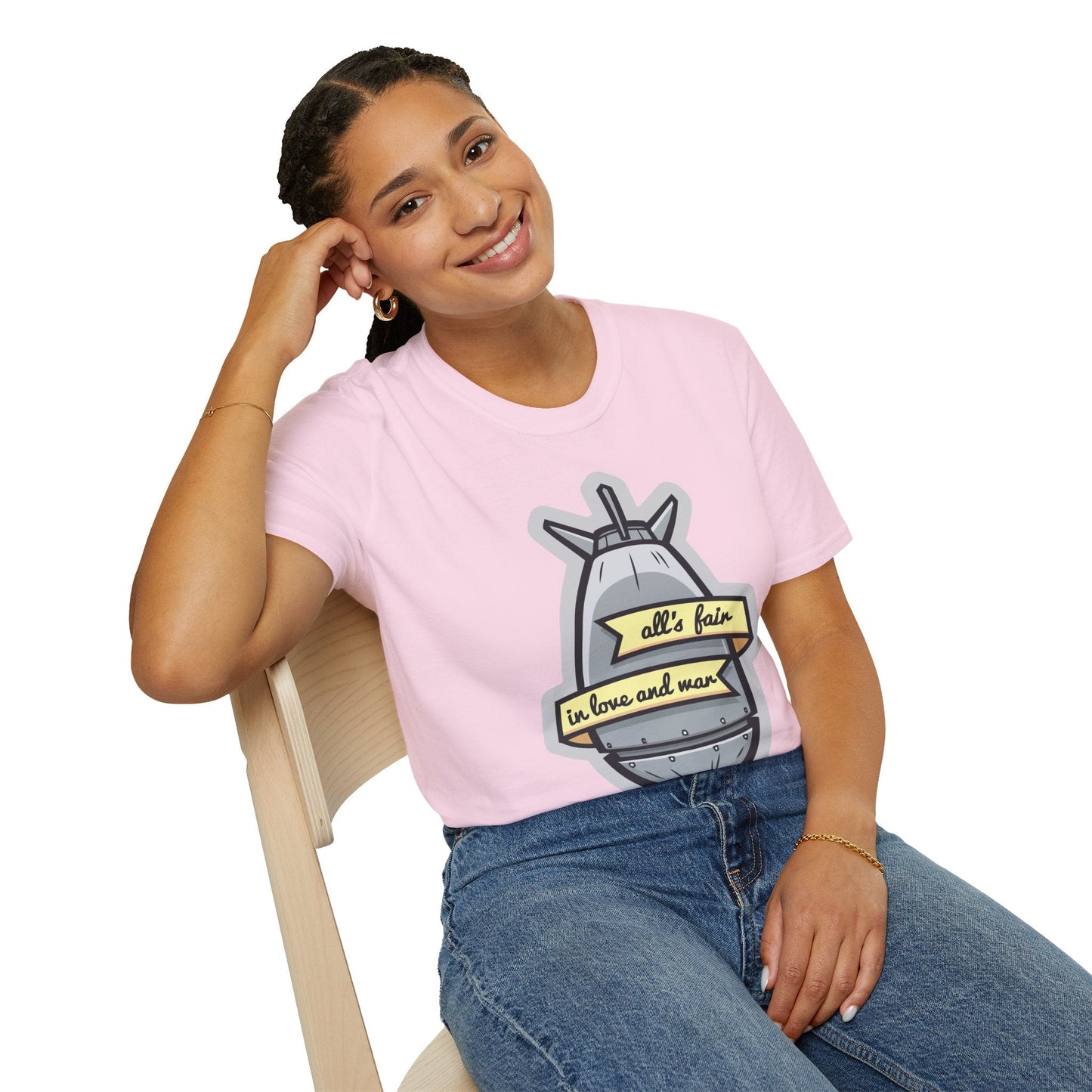 Cartoon T Shirt Animation T Shirt Funny Tee Shirt Unisex Gildan Softstyle 64000 100 Percent Cotton