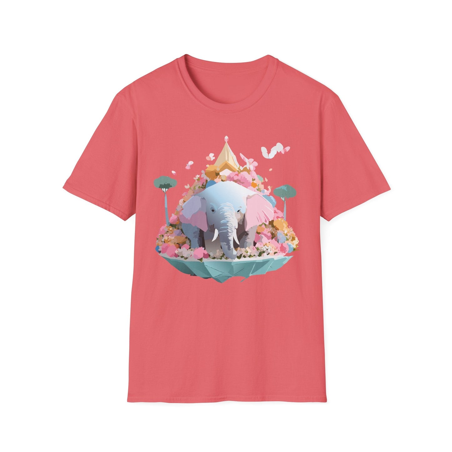 Elephant Graphic T Shirt For Animals Unisex Gildan Softstyle 64000 Cotton Tee Apparel