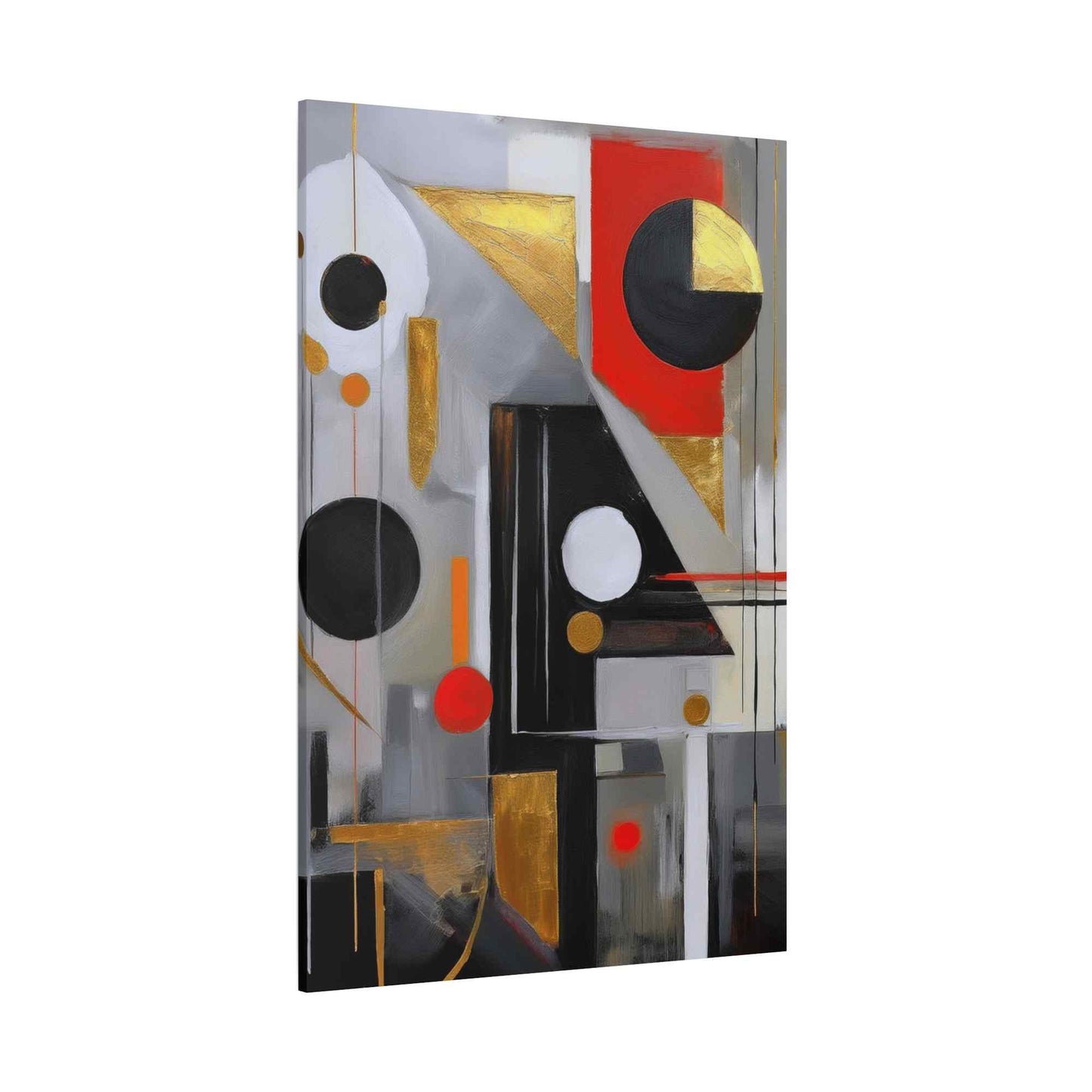 Red Abstract Painting Print Canvas 20x24,20x30,24x30, 24x32,24x36,30x40, 32x48,36x48,40x60 Pine-Wood Inner Frame ABS-23