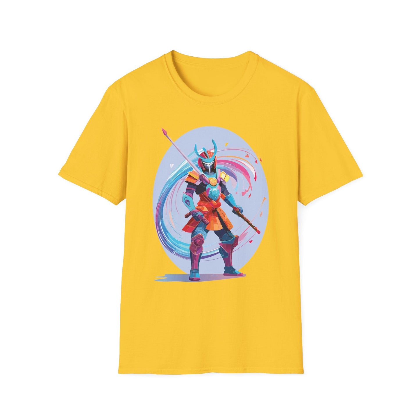 Samurai Shirt Unisex Gildan Softstyle Tee 100 Percent Ring Spun Cotton Samurai Design