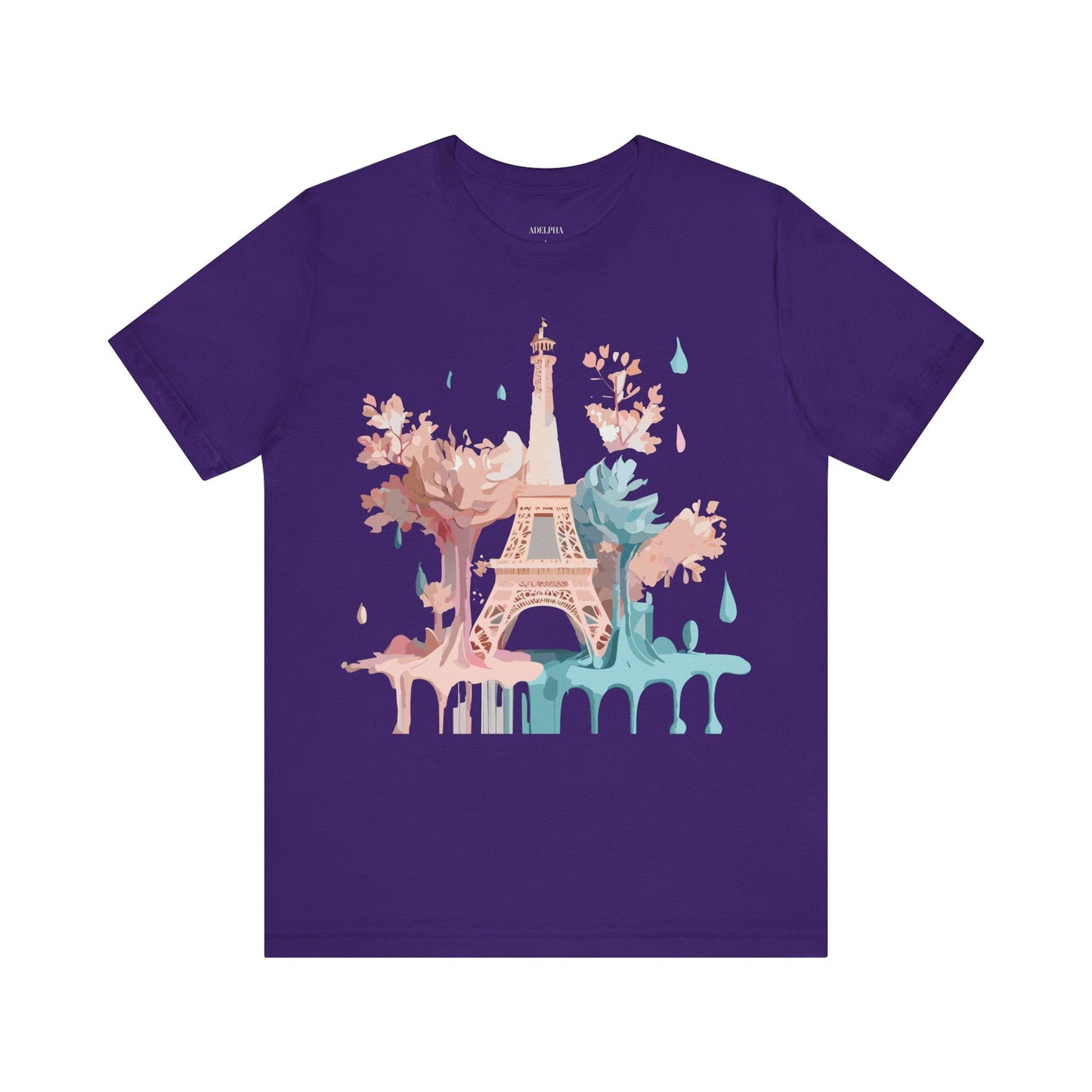 Unisex Paris Graphic Tee By Adelpha Vintage Inspired Tourist Shirt Short Sleeve Collection