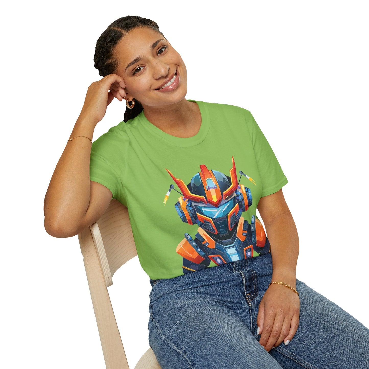 Cyborg Tee Unisex Robot Shirt Terminator Style 100 Percent Ring Spun Cotton Short Sleeve