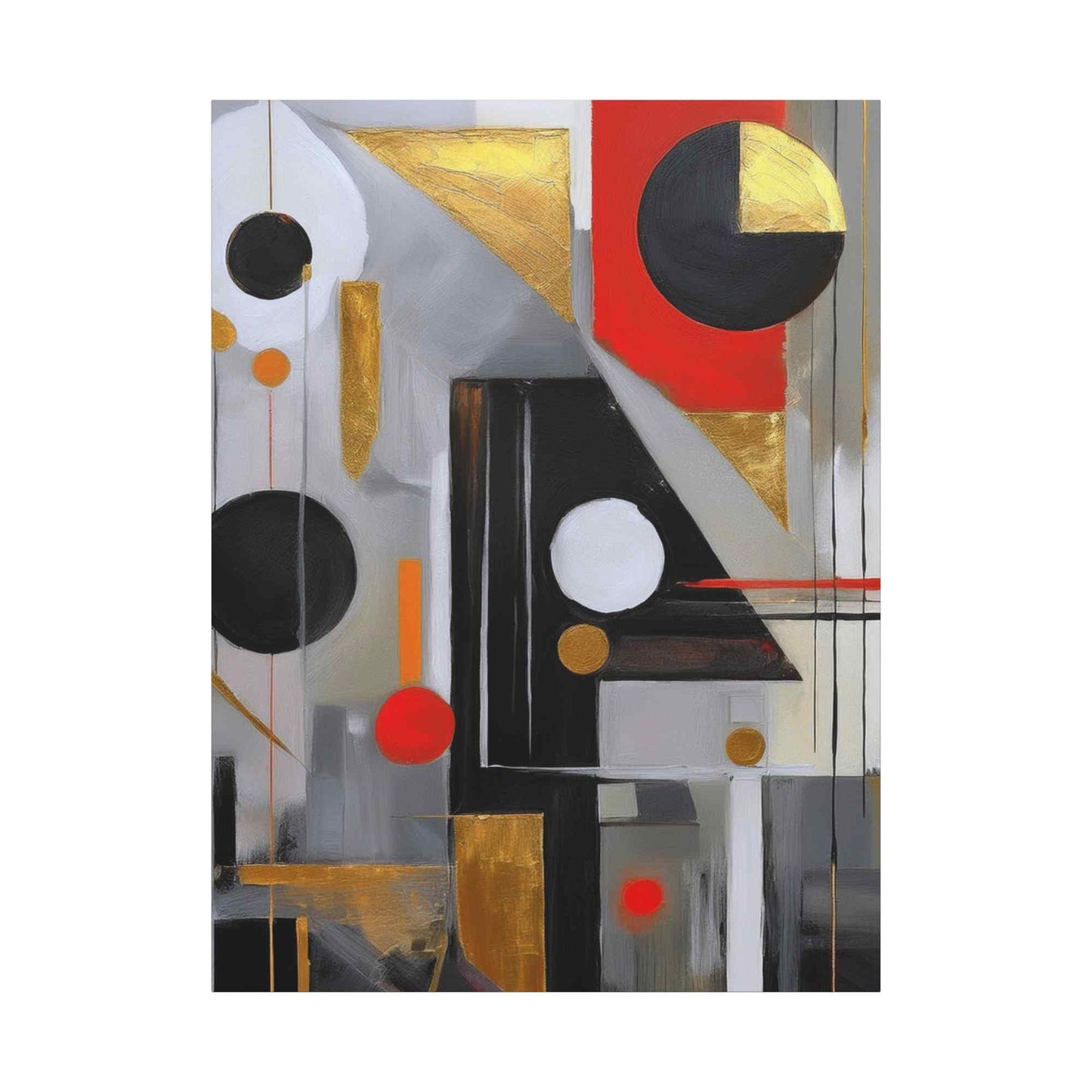 Red Abstract Painting Print Canvas 20x24,20x30,24x30, 24x32,24x36,30x40, 32x48,36x48,40x60 Pine-Wood Inner Frame ABS-23