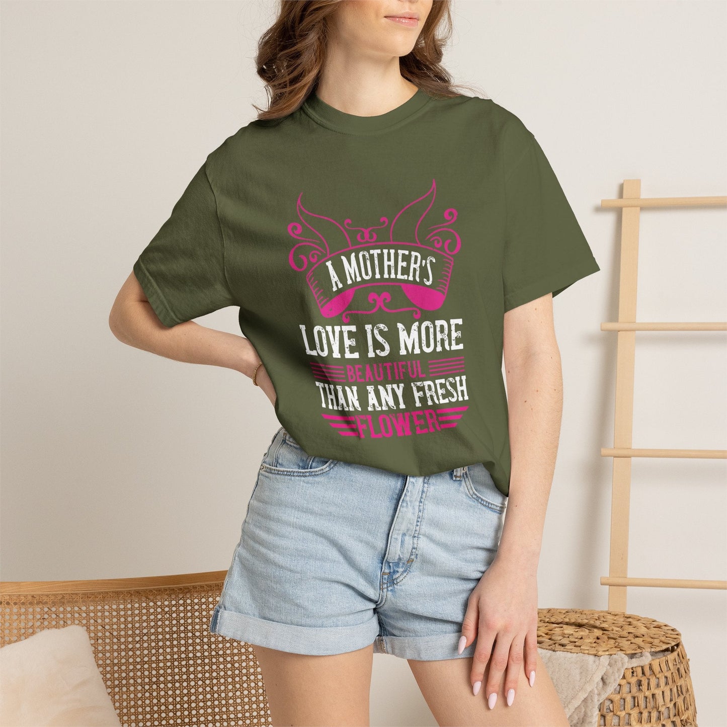 Mom T-shirt Mother Day Mama Tee Unisex Comfort Colors Garment-Dyed Cotton h59