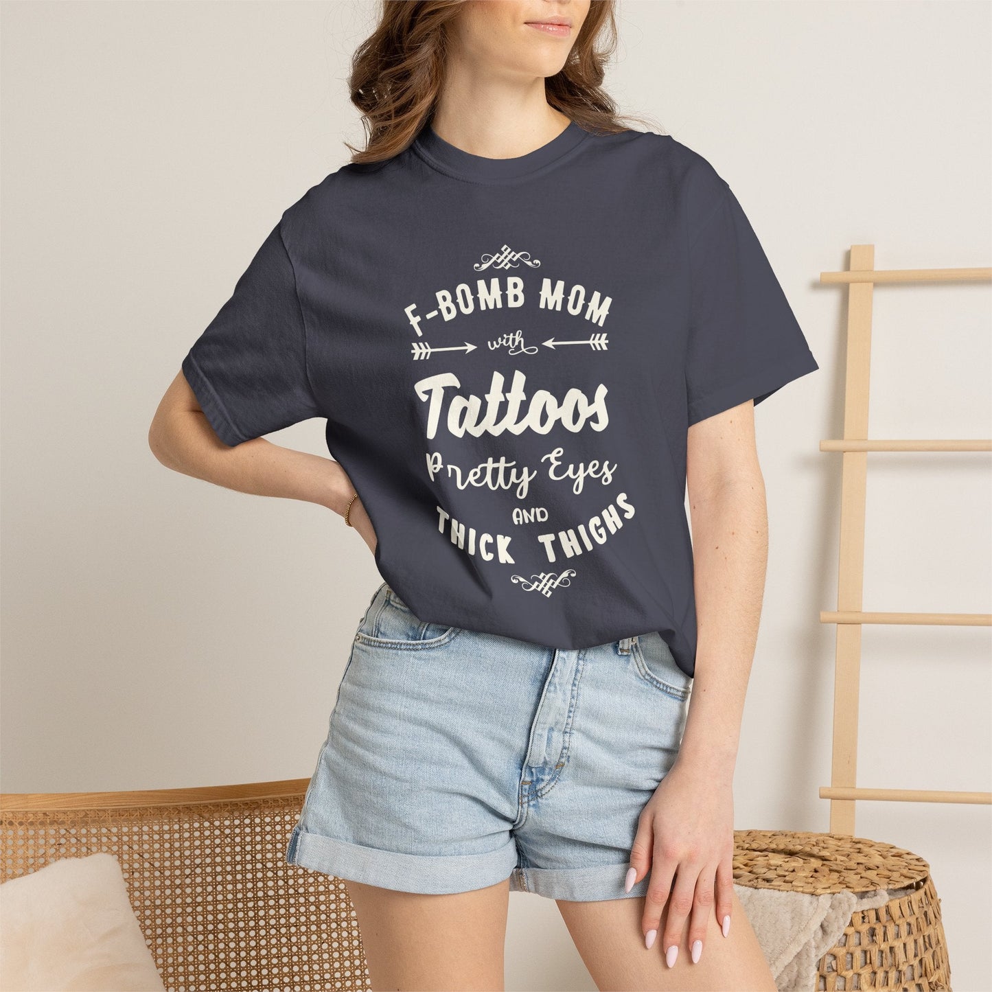 Mom T-shirt Mother's Day Mama Tee Unisex Comfort Colors Garment-Dyed Cotton h37