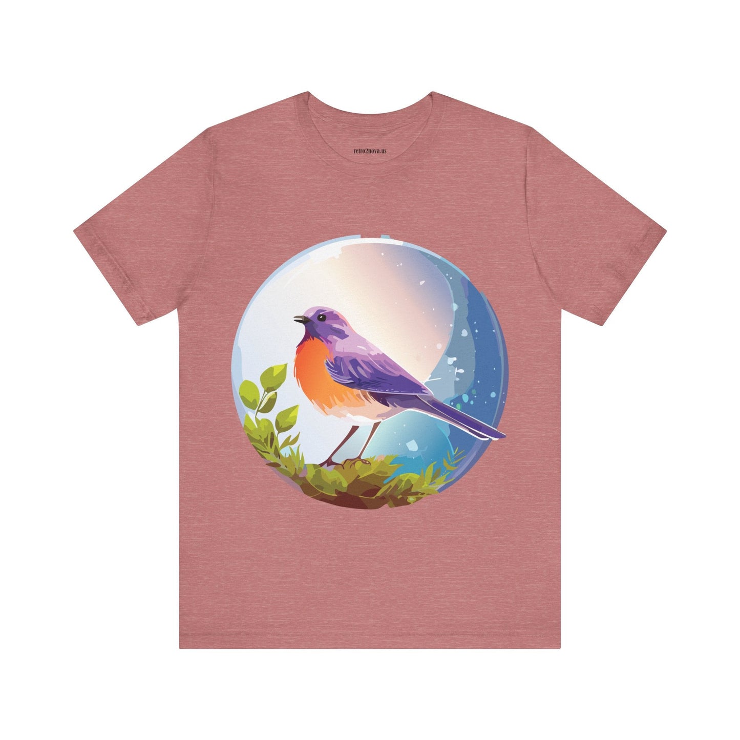 Unisex Animals And Bird Shirt Graphic Cotton T Shirt With Original Retro2Nova Art Premium Short Sleeve Tee