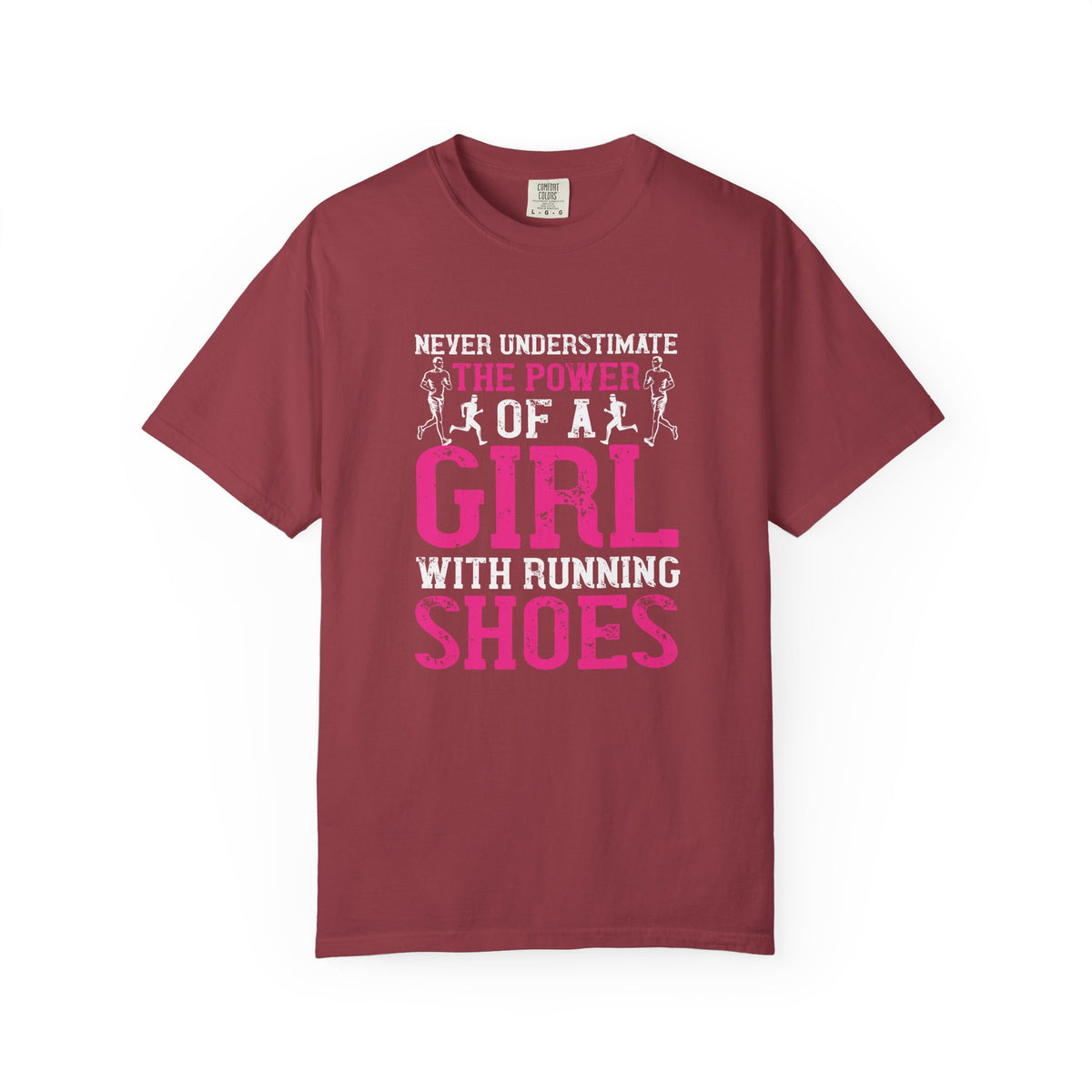 Girl With Running Shoes Unisex Comfort Colors Garment-Dyed Heavyweight 100 Cotton Art Design T-Shirt w95