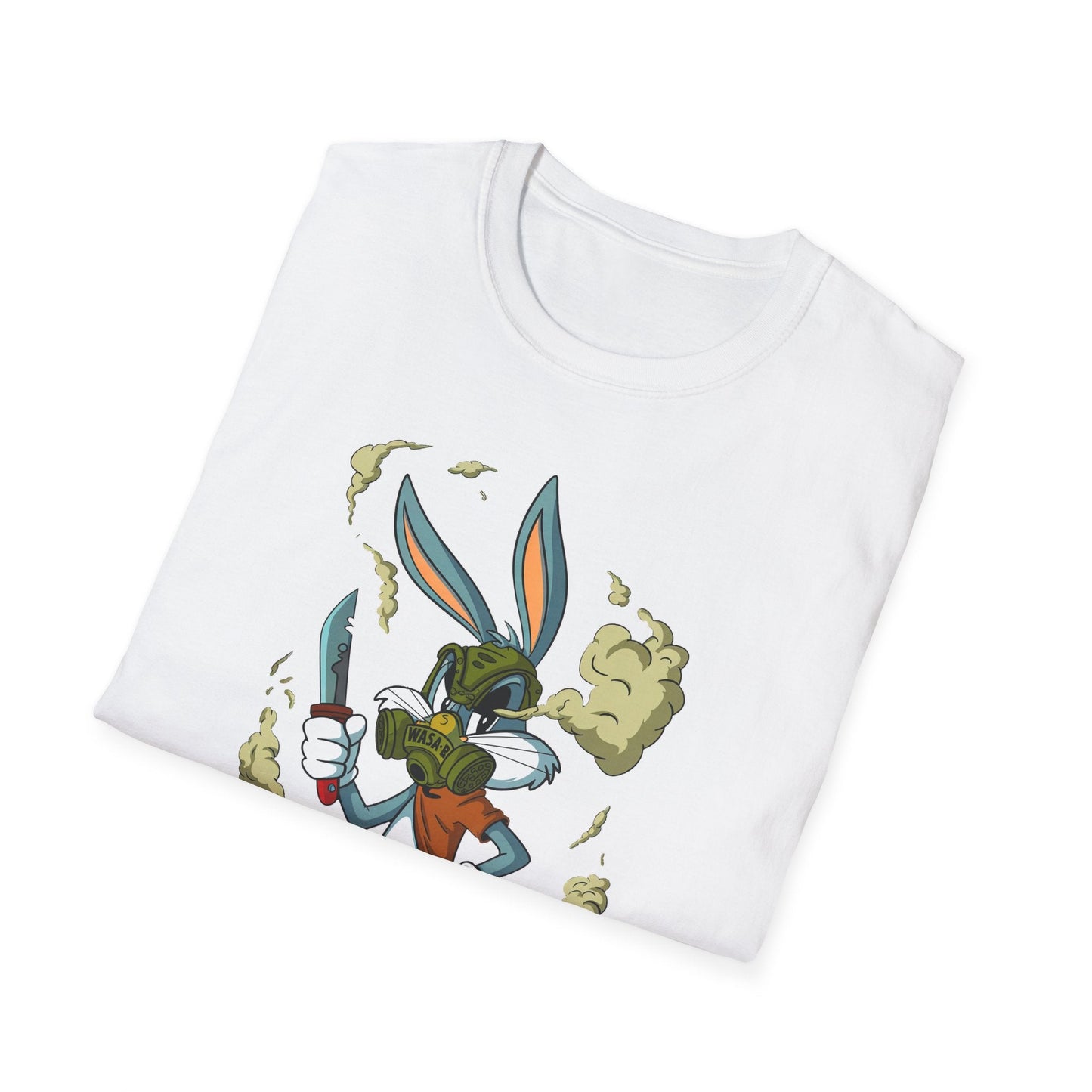 Bugs Bunny T Shirt Unisex Cartoon Graphic Tee Softstyle Gildan 64000 Short Sleeve