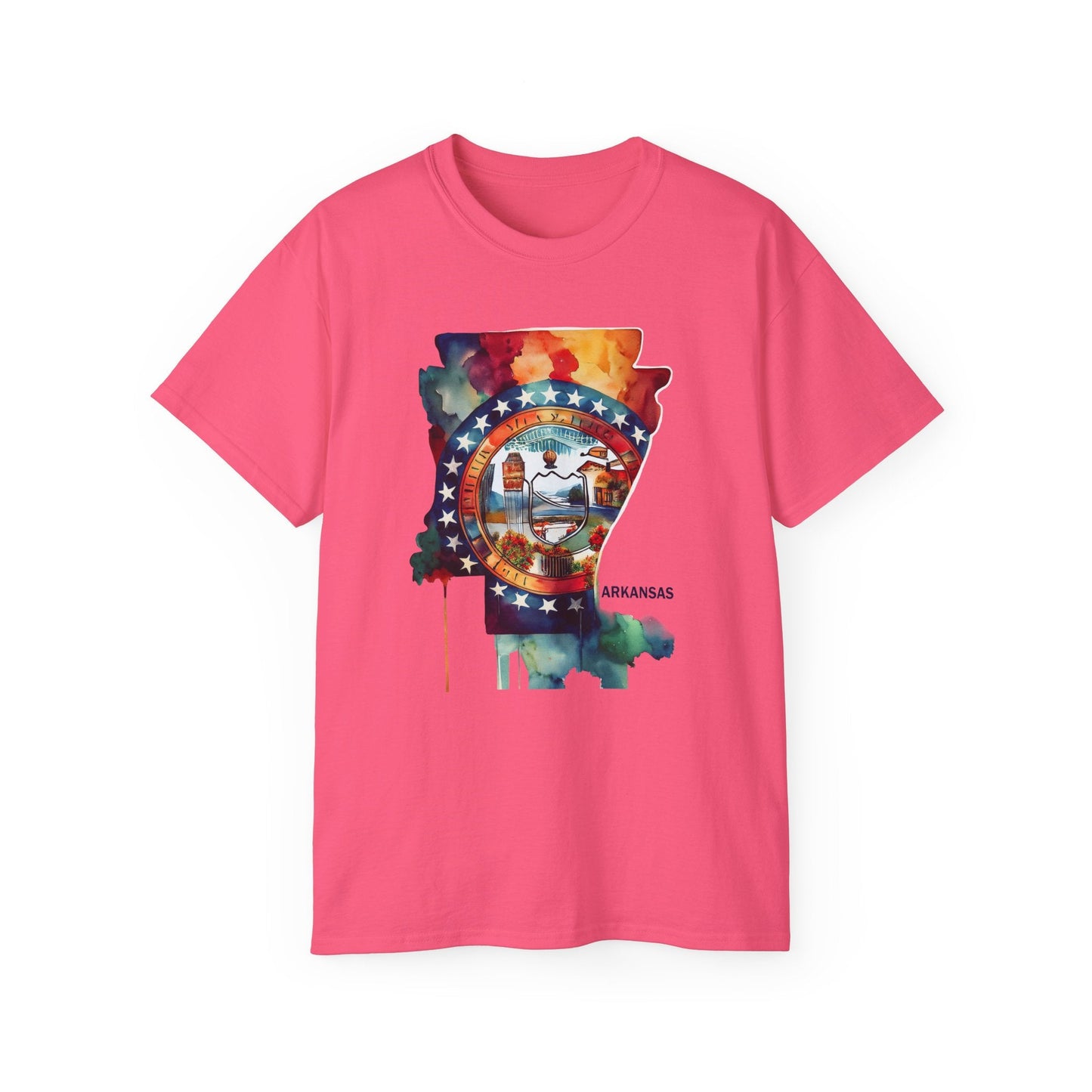 Arkansas Graphic Unisex Cotton T‑Shirt 1
