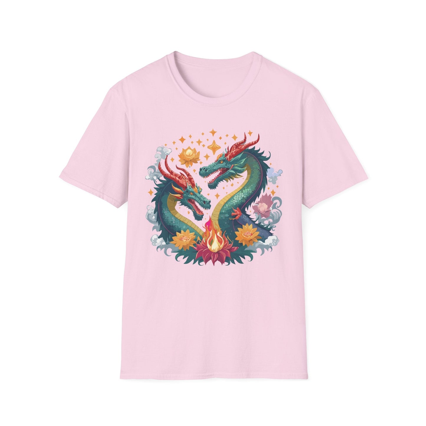 Dragon Graphic Unisex 100 Cotton Tee with Animal Artwork Design 2
