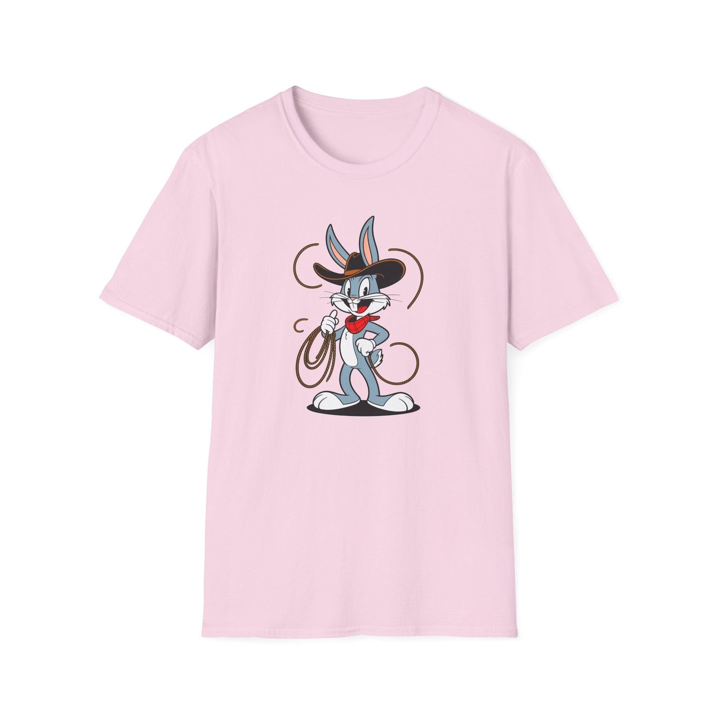Bugs Bunny T Shirt Unisex Gildan Softstyle 64000 Cartoon Animation Tee With Art Design Artwork