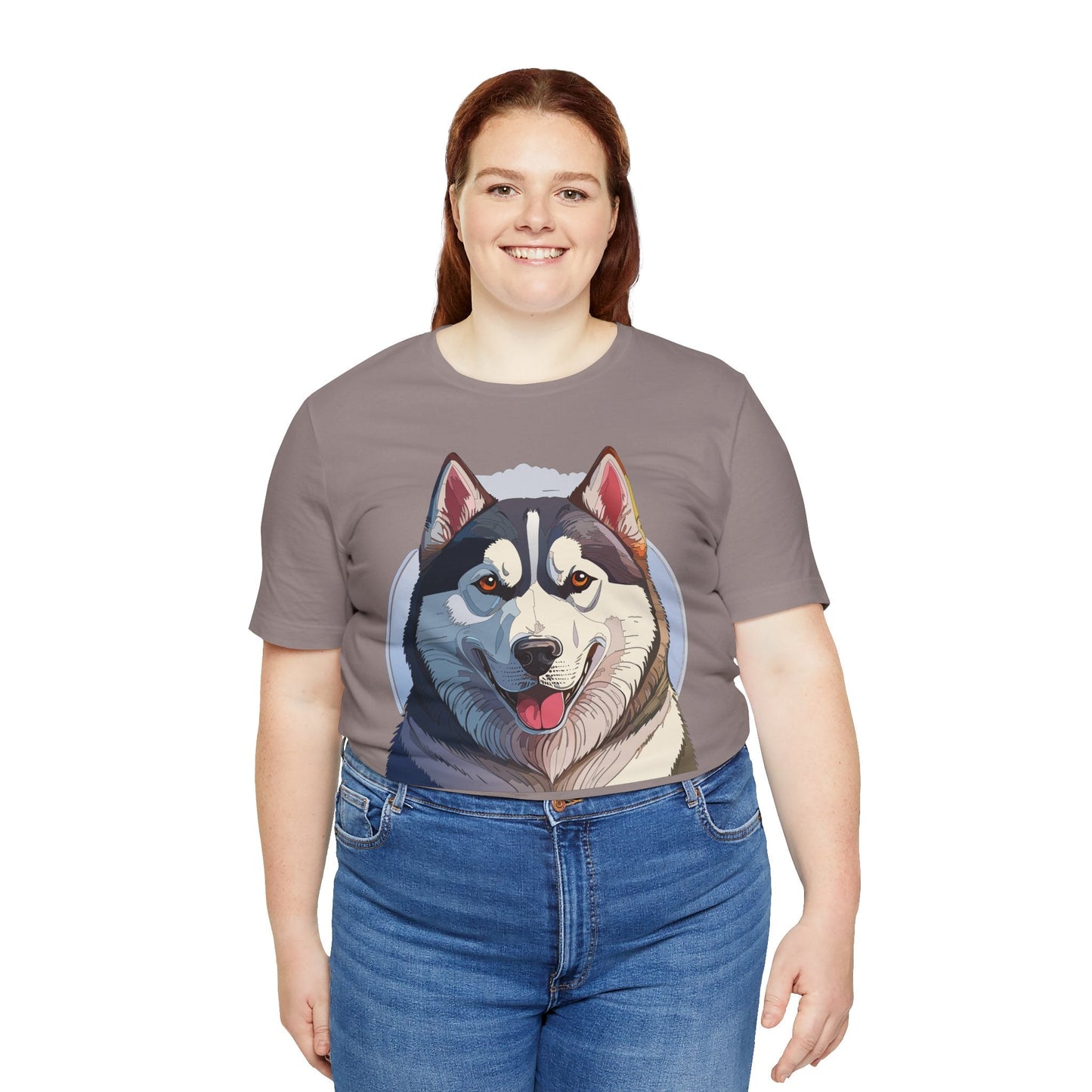 Unisex Animal Shirt Art Design Tee With Wild Animals Graphic Print Short Sleeve Style