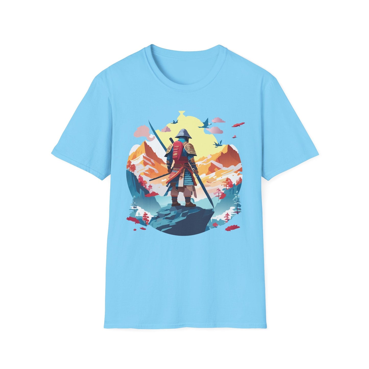 Samurai Shirt Unisex T Shirt Gildan Softstyle 64000 Cotton Tee For Everyday Comfort