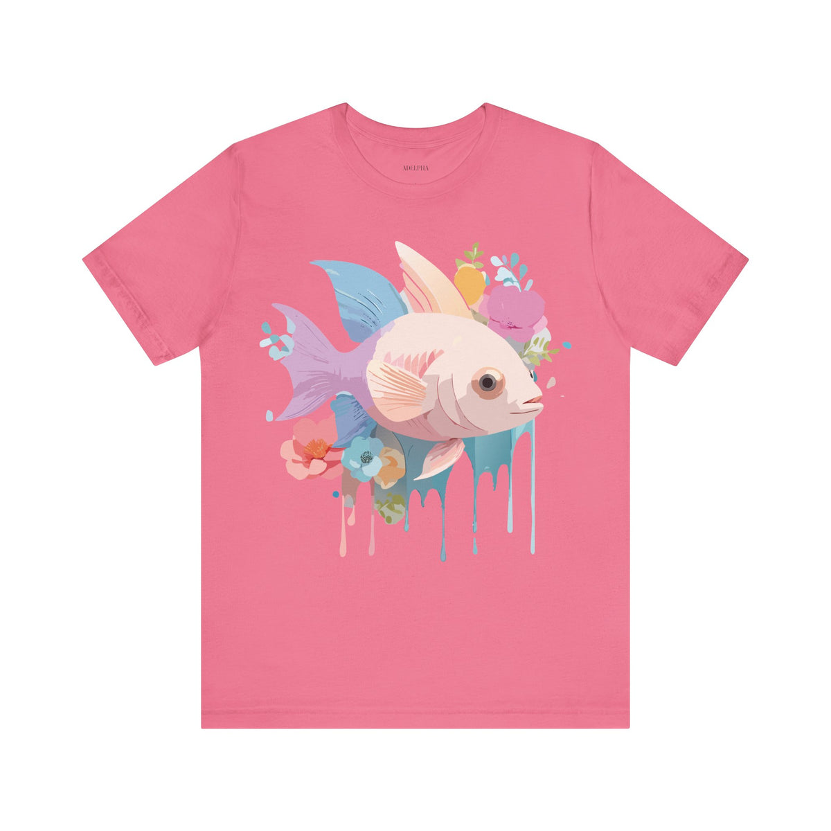 Fish Graphic Design Tee Bella+Canvas Unisex 100 Cotton Tee Shirt a102