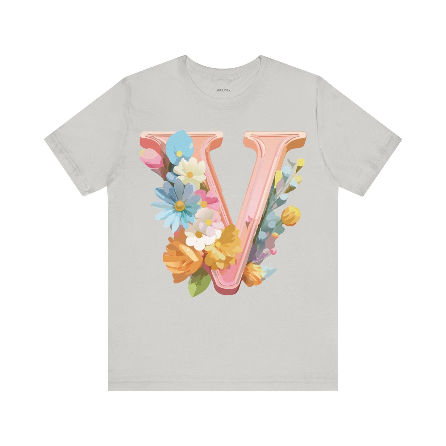Letter V Shirt Unisex Graphic Tee With Vintage Inspired Artwork From Adelpha Official Edition