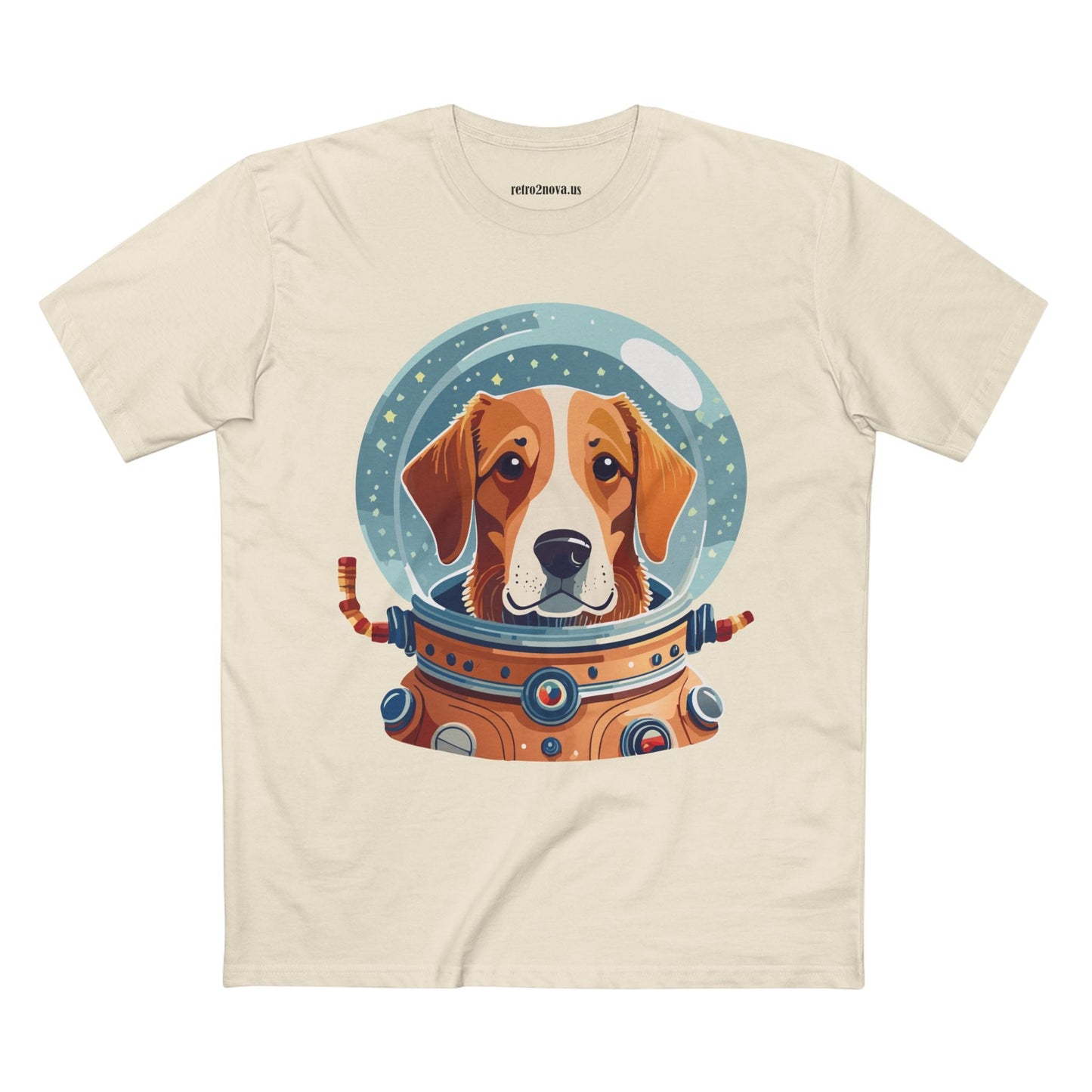 Unisex Dog Art Shirt Premium Cotton Tee With Original Animal Design From Retro2Nova Art Collection For Everyday Comfort