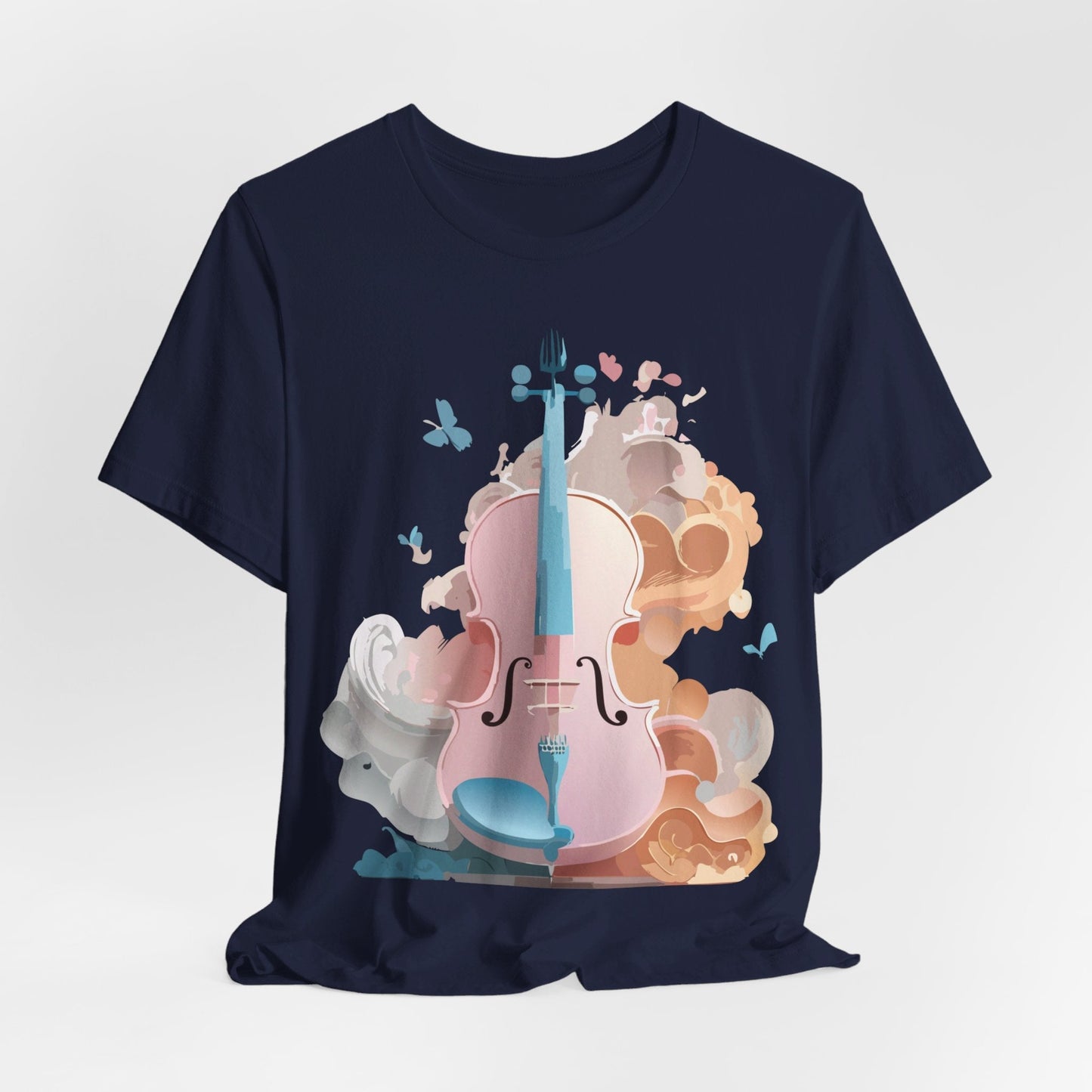 Music Graphic Unisex 100 Cotton Vintage Art with Musical Elements Tee 11