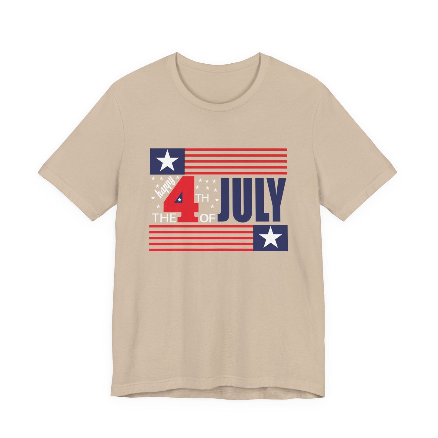 4th of July Flag Independence Day Graphic Unisex Cotton T-Shirt 014