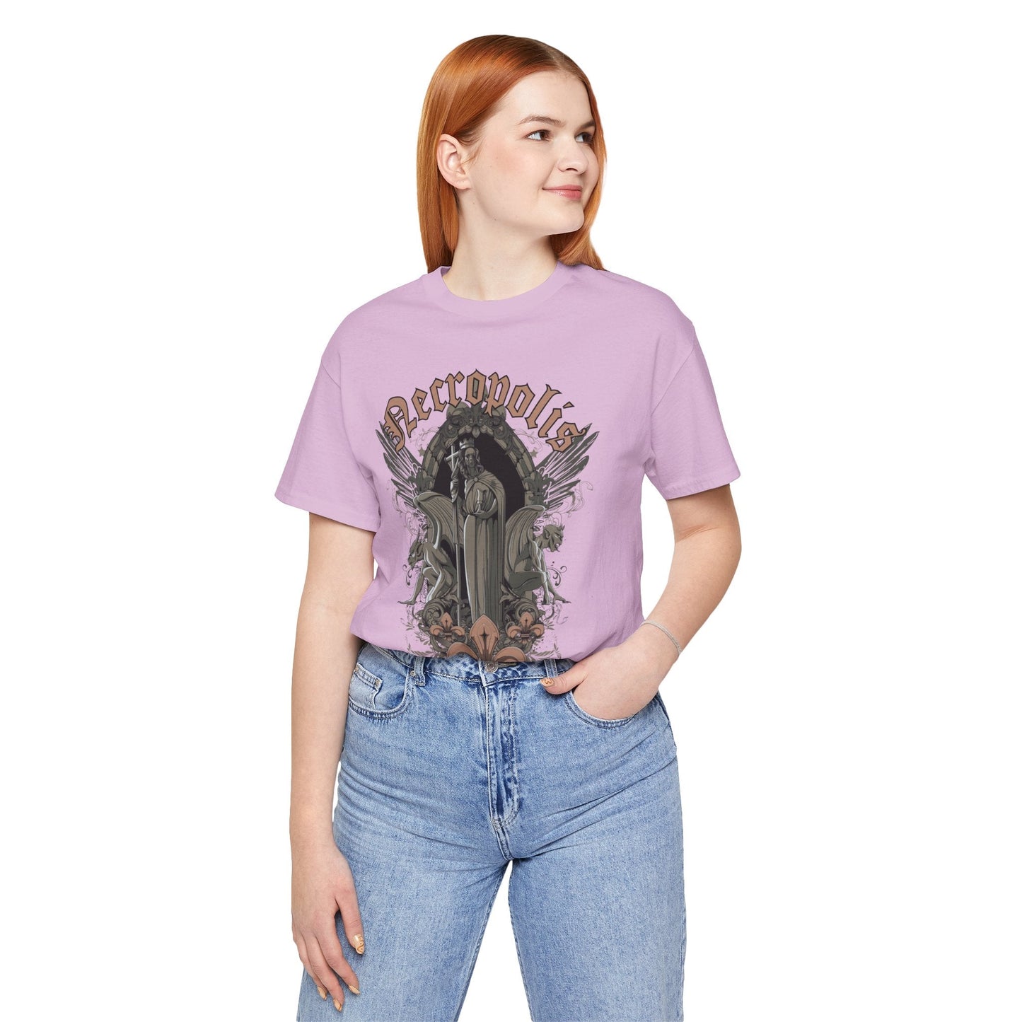 Gothic Skull Graphic Unisex Cotton T-Shirt r7
