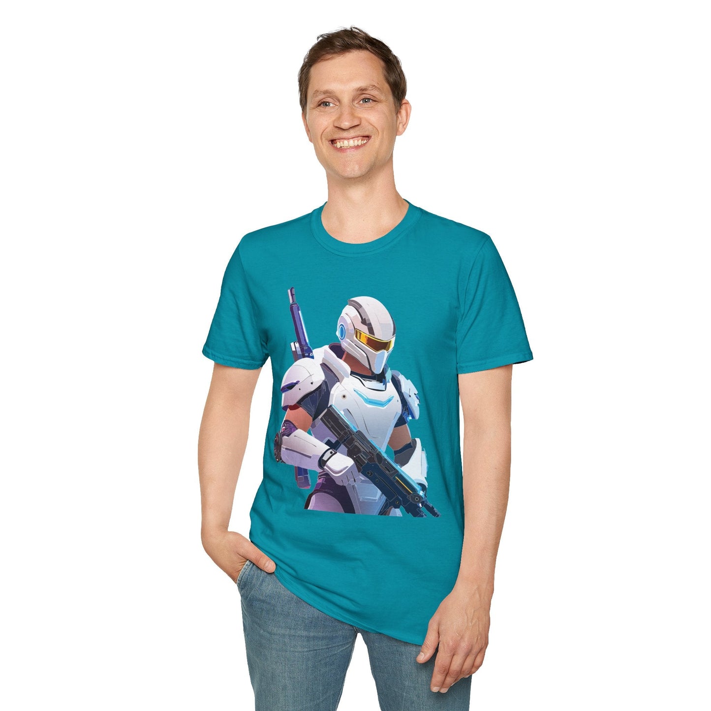 Robocop T Shirt Unisex Softstyle 64000 Gildan 100 Percent Ring Spun Cotton Graphic Tee