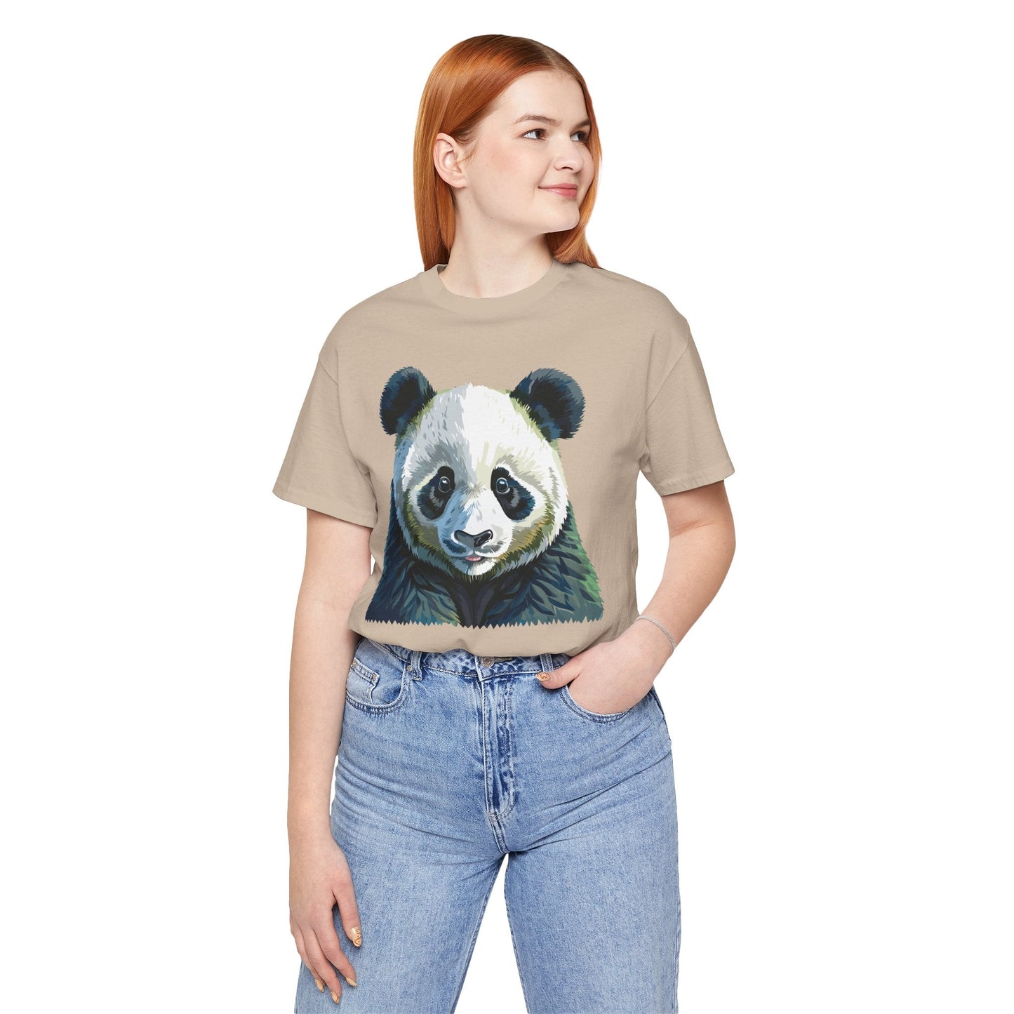 Unisex Animal Graphic Tee Shirt With Wild Animals Art Design Gildan Softstyle 64000