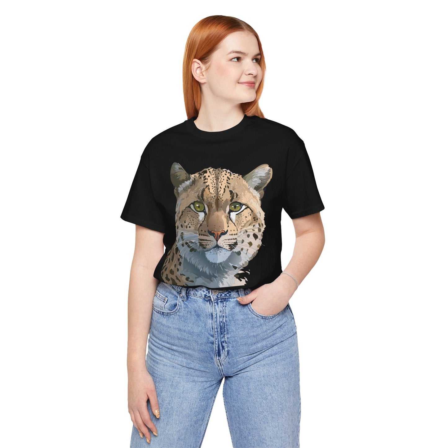 Unisex Animal Shirt With Animals Art Design Tee Short Sleeve Wildlife Print Tee Shirt