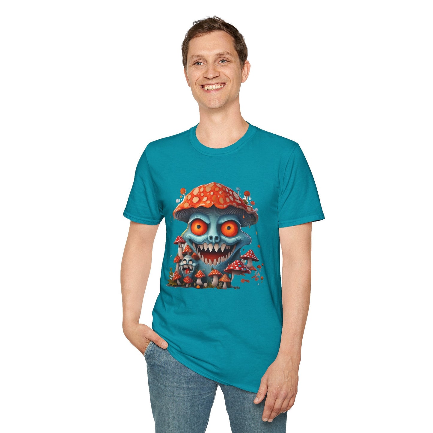 Mashroom Tee Shirt Unisex Softstyle Gildan 64000 Short Sleeve Tee With Funny Mashroom Fungus