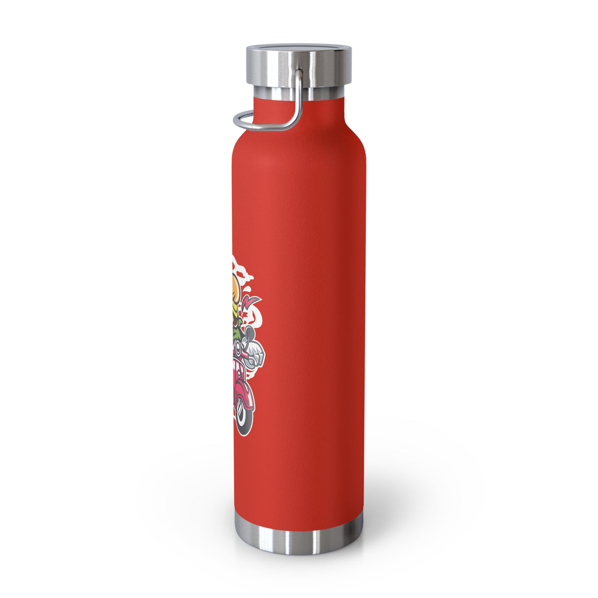 22oz Copper Insulated Water Bottle with Cartoon Design - CV11