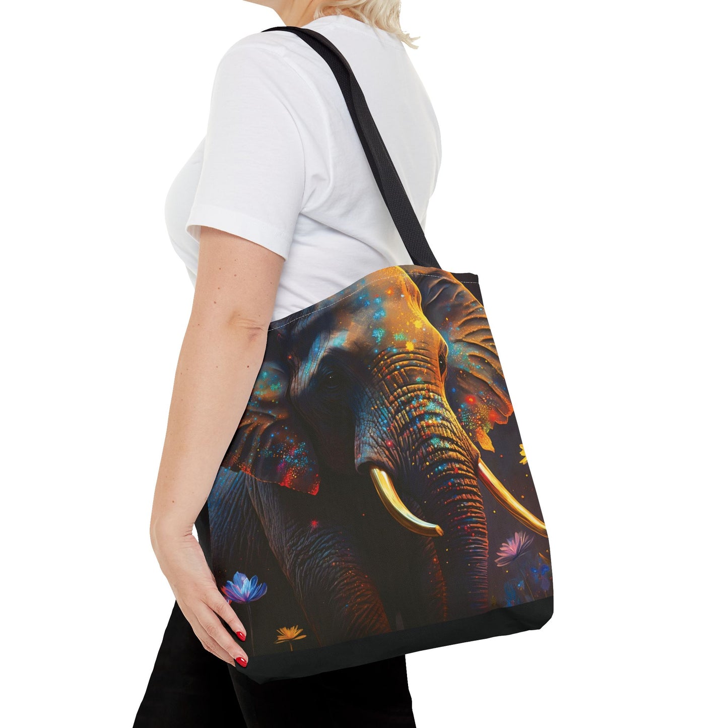Bolsa de lona con estampados de animales 