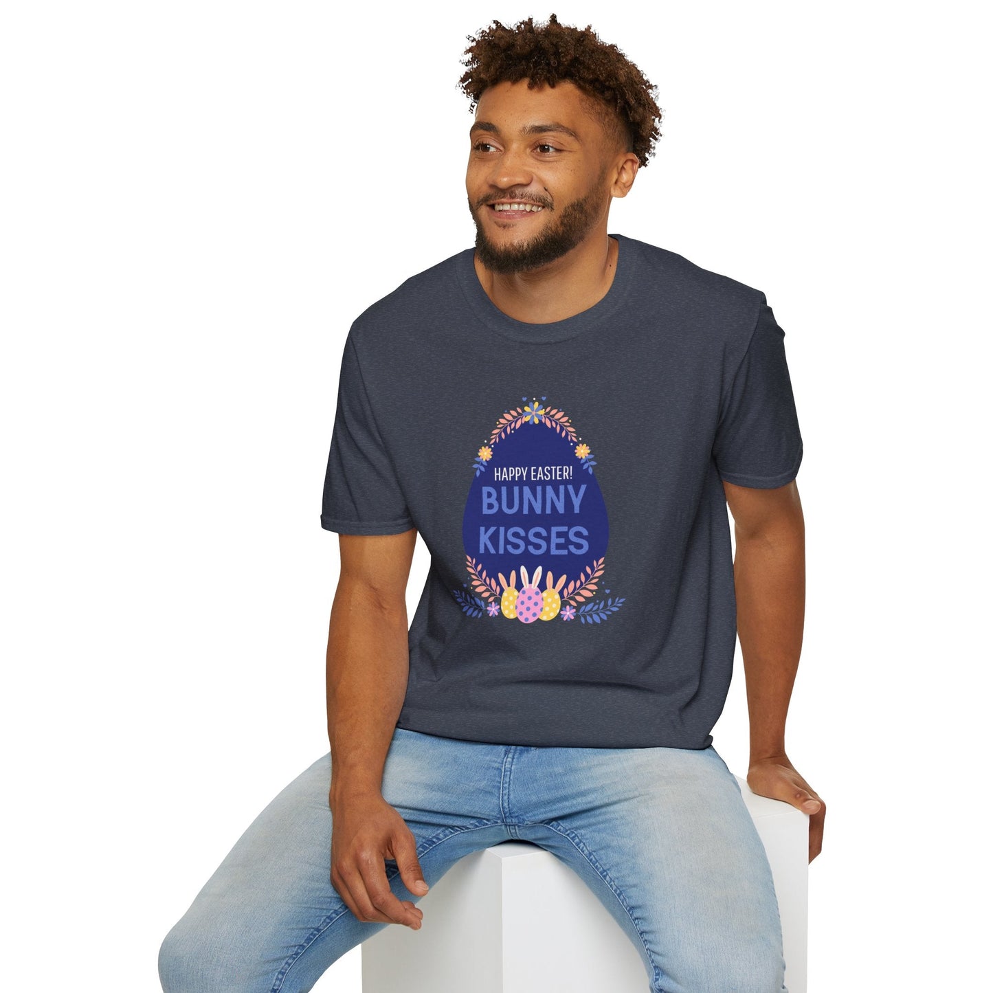 Easter Bunny Kisses T Shirt Unisex Gildan Softstyle Tee With Easter Signature Prints Design