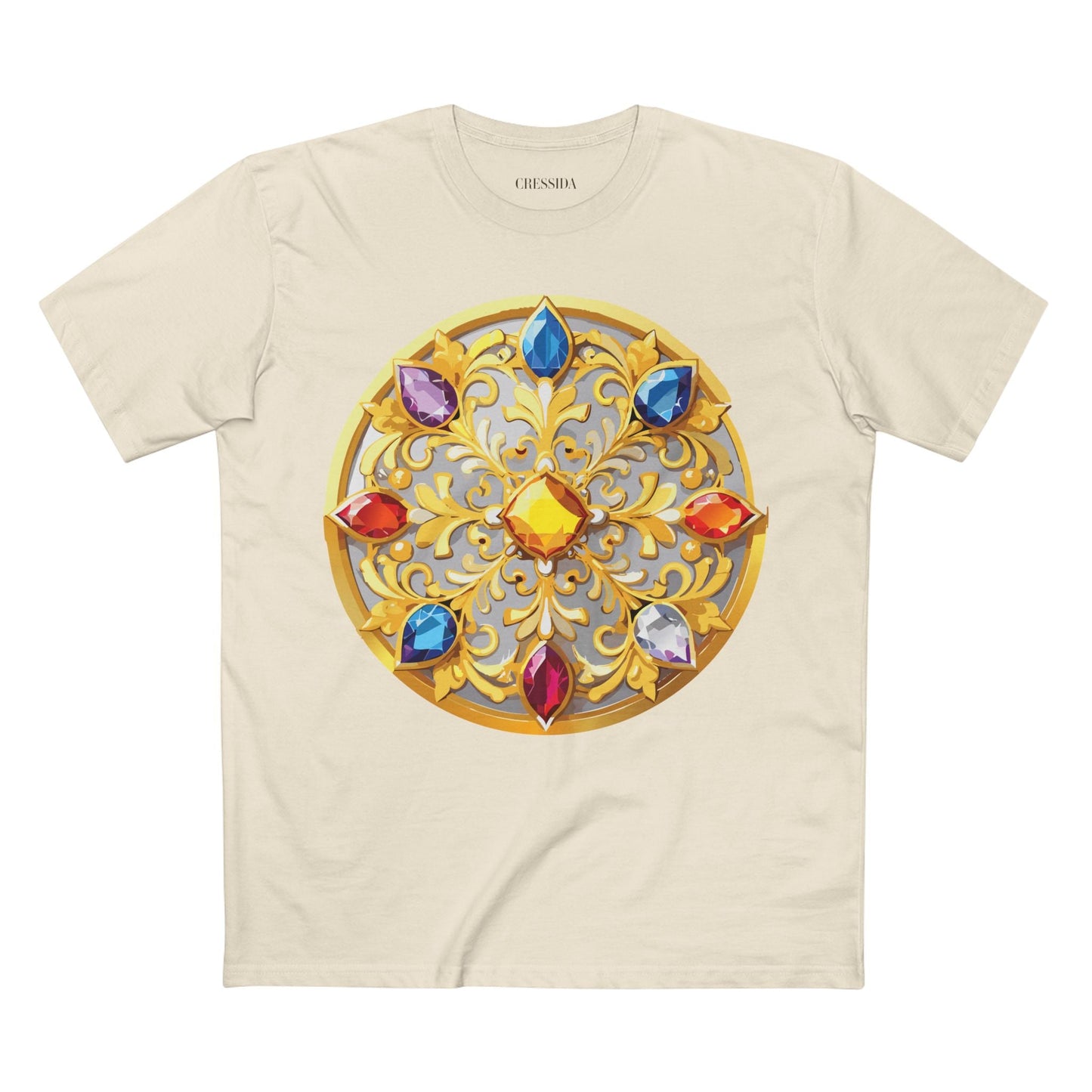 Medallion Graphic T-Shirt Unisex 100 Cotton With Gold Art Design Medal Tee 4