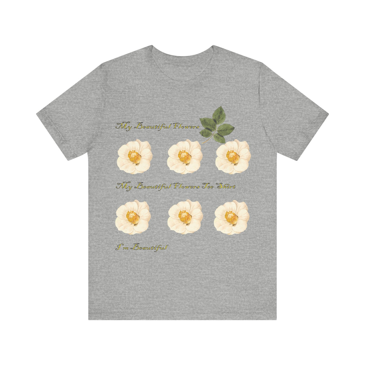 Floral Graphic Tee Shirt - Bella+Canvas Unisex 100 Cotton 53
