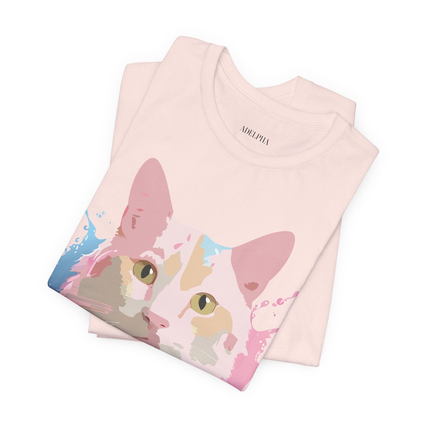 Cat Graphic Tee Unisex Vintage Style Shirt Adelpha Art Design