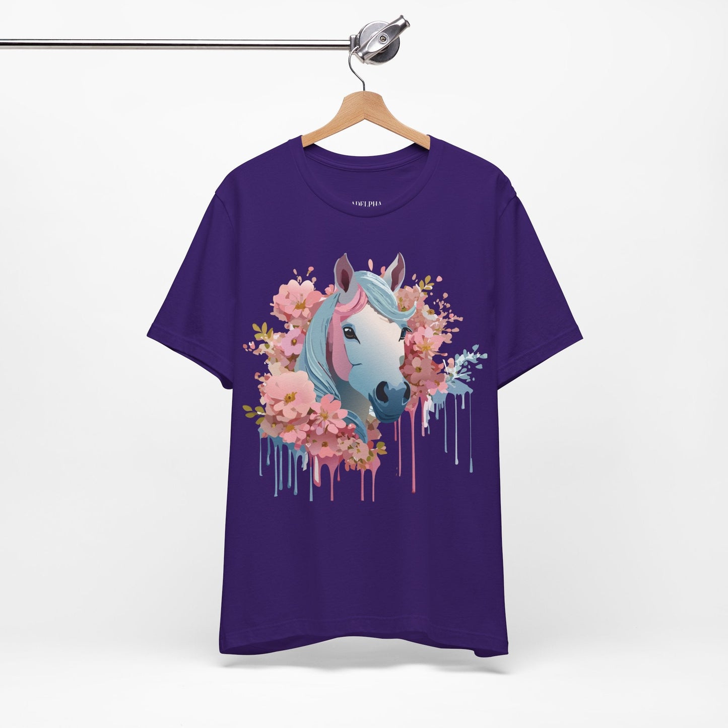 Horse Graphic Unisex 100 Cotton Vintage Animal Art T-Shirt 14