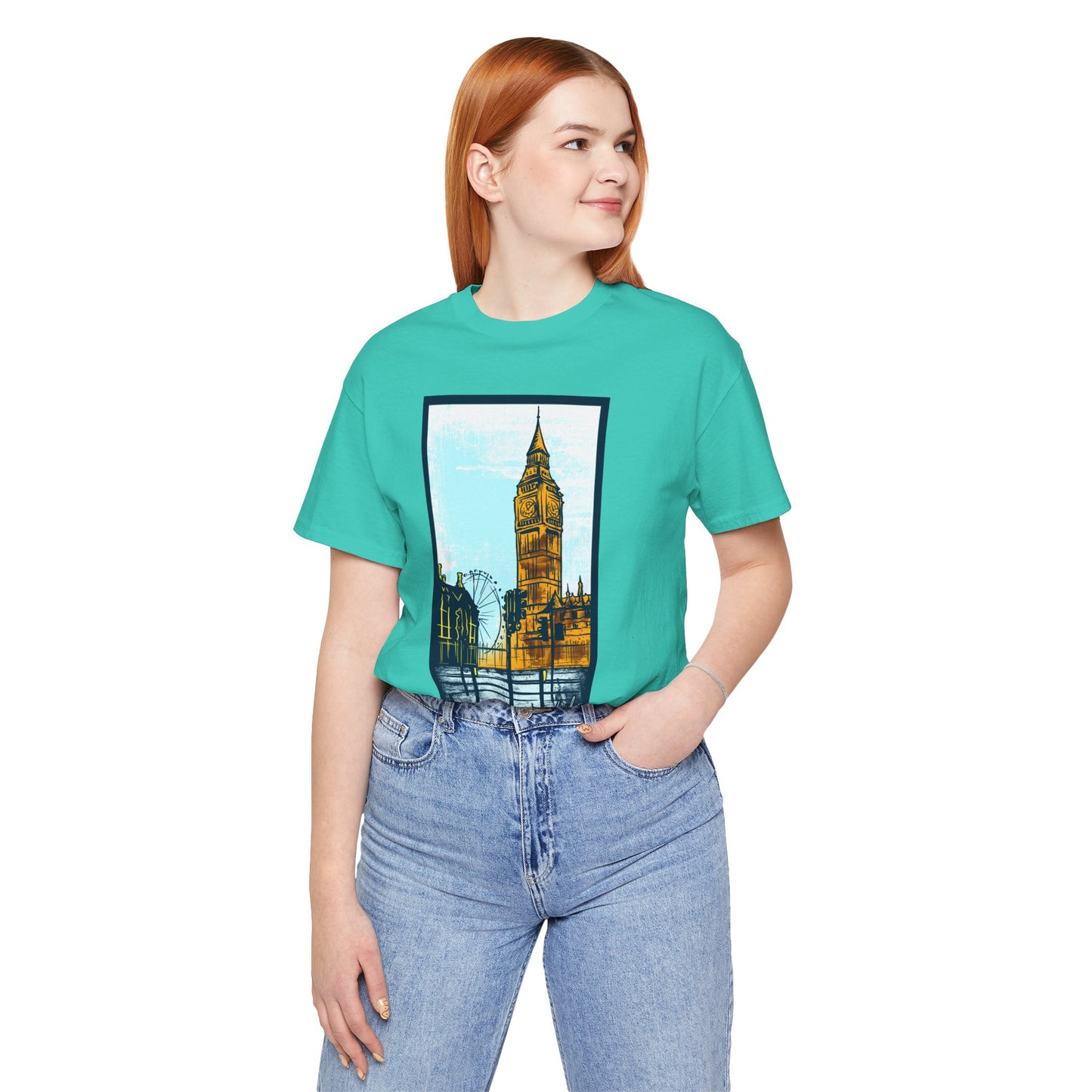 Retro Poster London Graphic Design Tee, London Shirt, Vintage Tees, Art Design T-Shirt, Graphic Tee, Retro Art Shirts