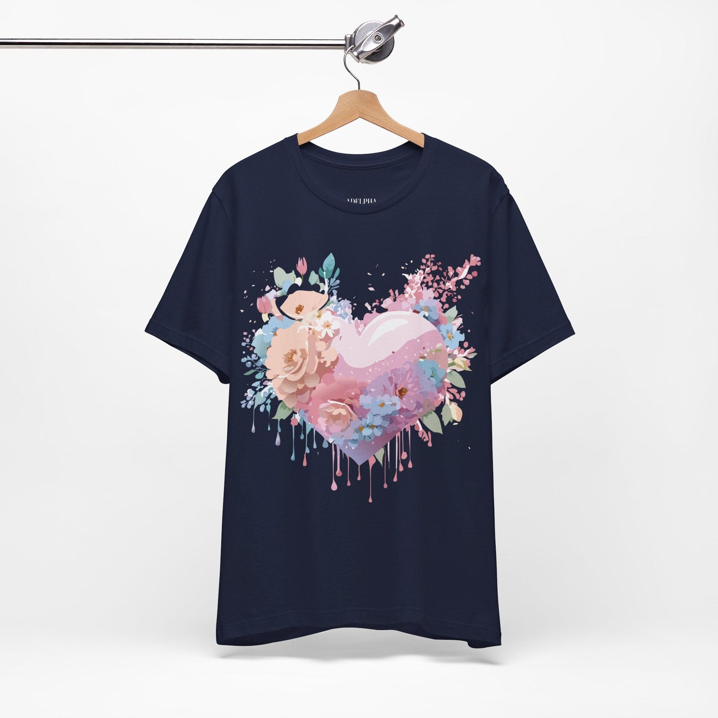 Adelpha Unisex Graphic Tee Valentine Shirts Vintage Inspired Artwork Short Sleeve Jersey