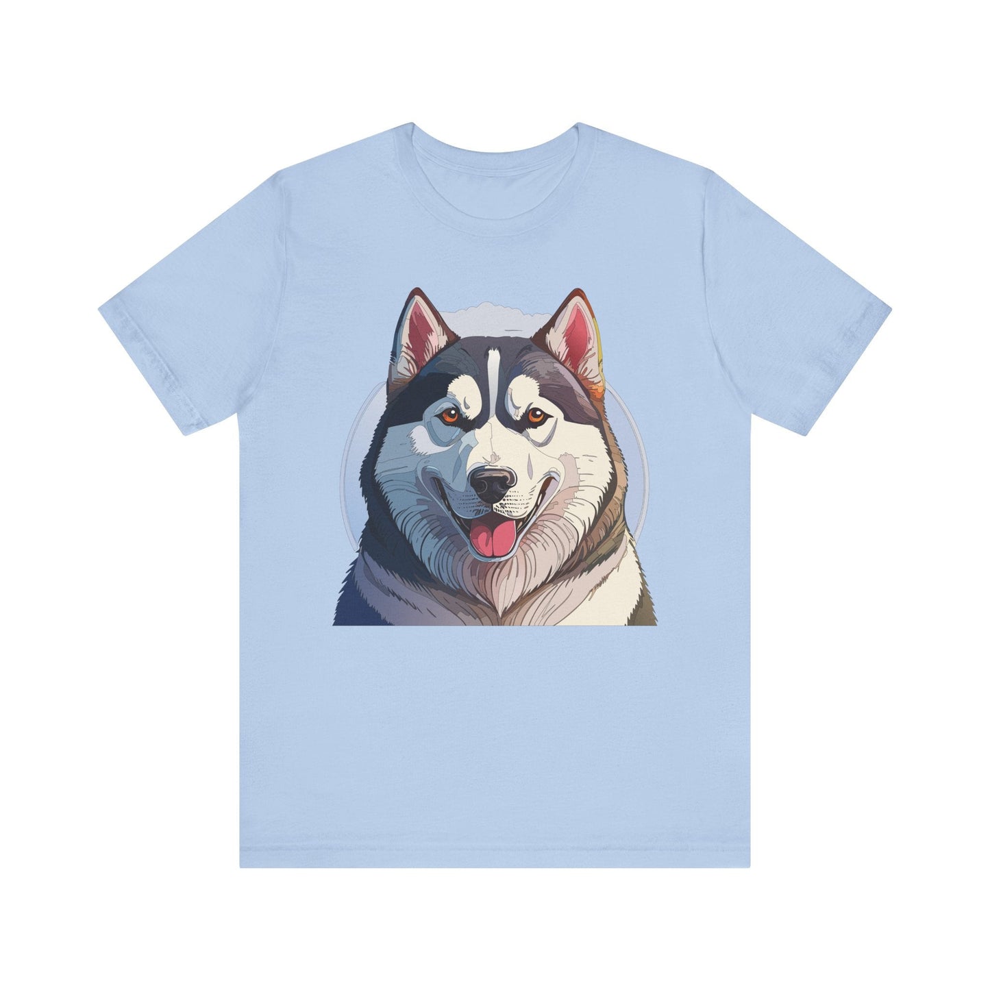 Unisex Animal Shirt Art Design Tee With Wild Animals Graphic Print Short Sleeve Style