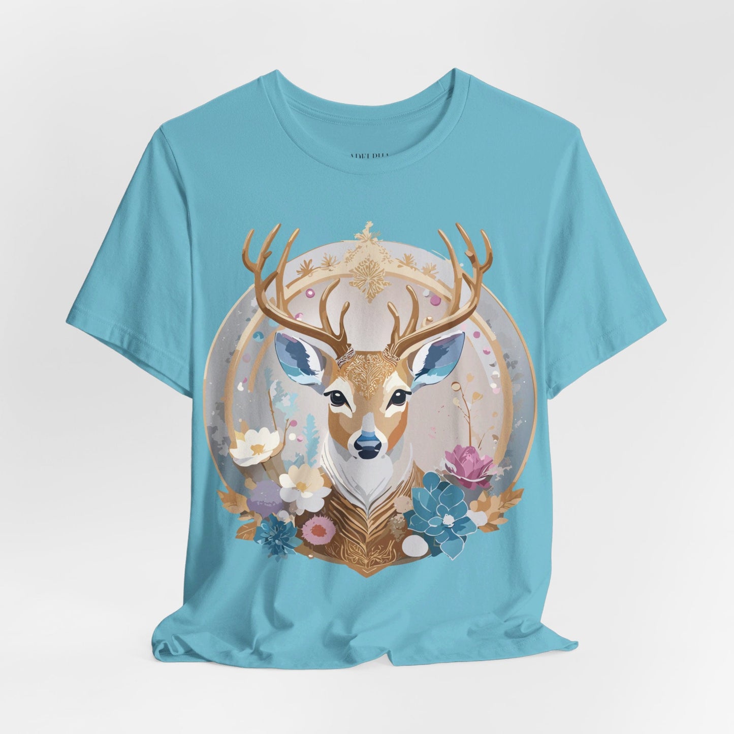 Medallion Graphic Unisex 100 Cotton Vintage Animal Medal Artwork Tee 72