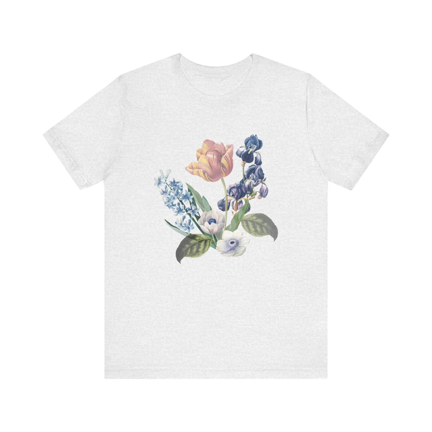 Cotton Tee Shirt with Floral Prints