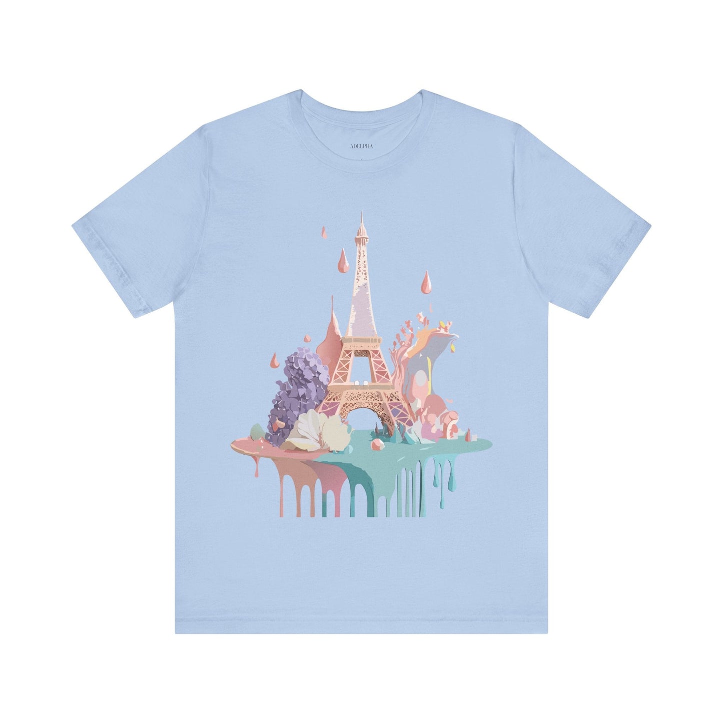 Paris Tourist Shirt Unisex Graphic Tee Vintage Inspired Artwork by Adelpha Short Sleeve Jersey