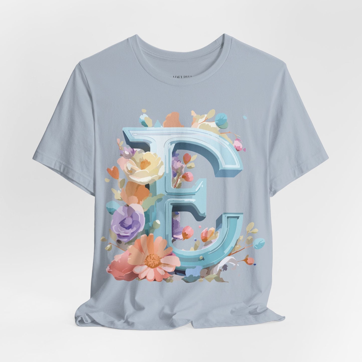 Unisex Letter E  Graphic Tee Featuring Vintage Inspired Artwork Collection