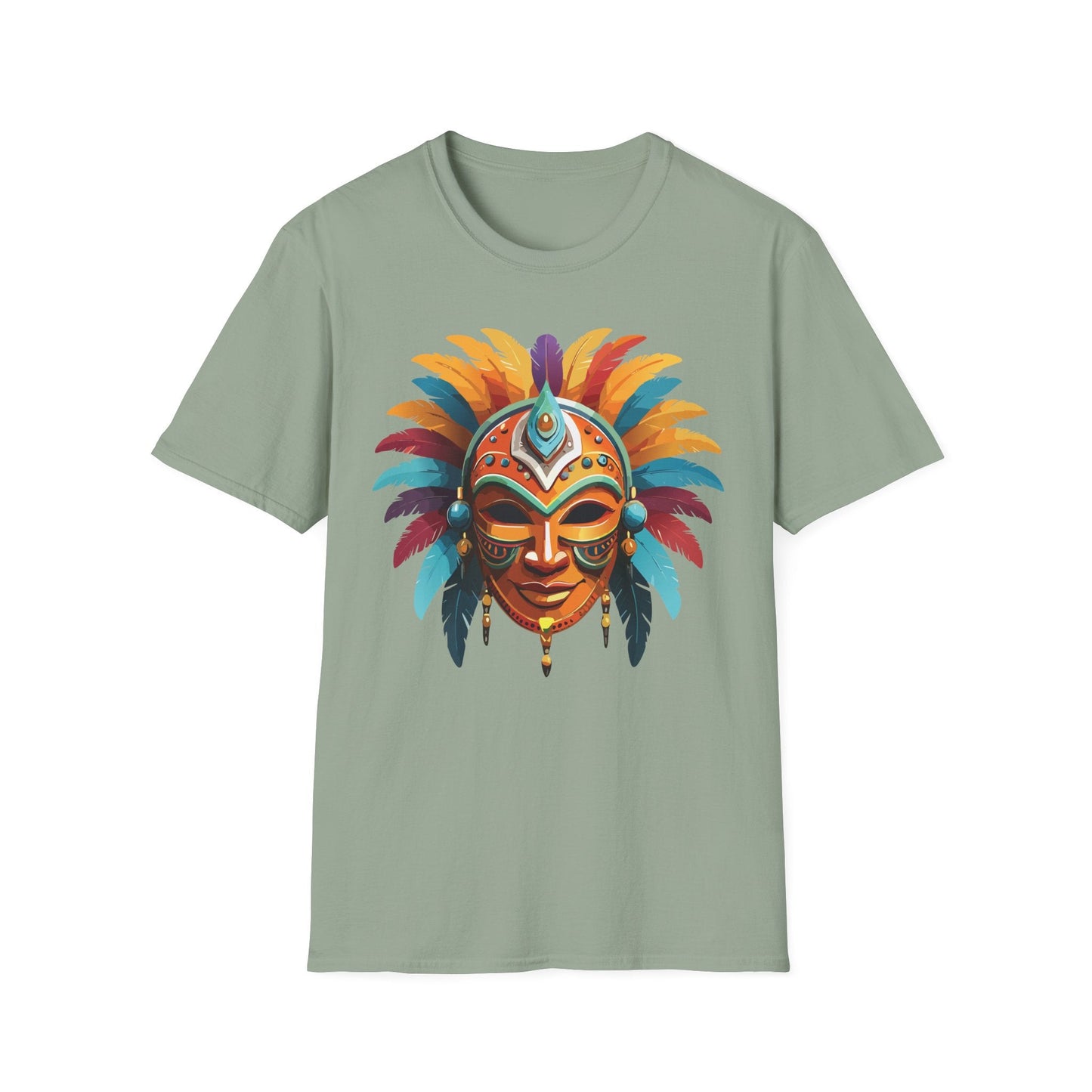 Mask Tee Shirt Unisex Softstyle 100 Percent Ring Spun Cotton Masquerade Tees For Comfort